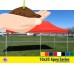 10x20 Apex Series 3 Commercial Pop Up Canopy with Sunset Orange 600D top and Aluminum Frame   